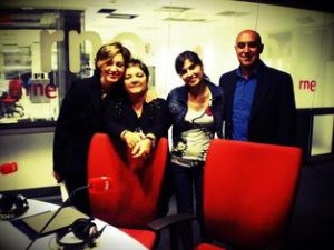 De izquierda a derecha Carmen Guaita, Pilar Tabares, Carolina Alba y Manuel Torres